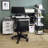 Workstation Computer Desk With Keyboard Tray And Large Surface Space Study Compact Design-1007951975