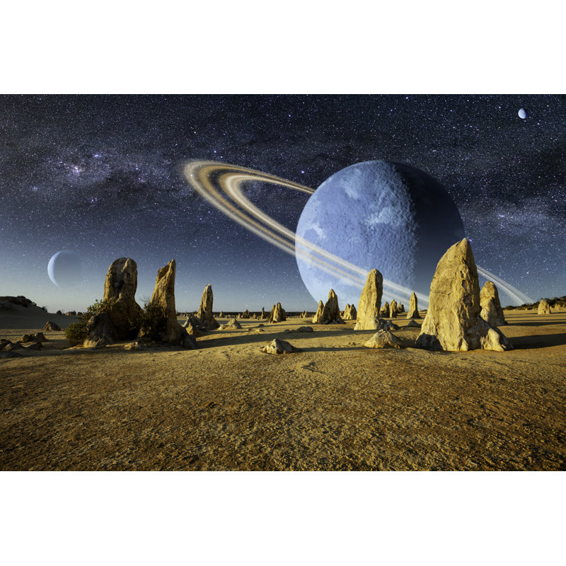 Alien Planet by Simonbradfield - No Frame Art Prints on Canvas, 30cm H x 46cm W