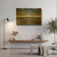 «Illuminated St Paul's Cathedral And Millennium Bridge I» par Mark A Paulda, art mural en métal doré, 36 po x 24 po-423831263