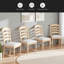 Chaises de salle à manger rembourrées 4 pièces Vintage-1694043657