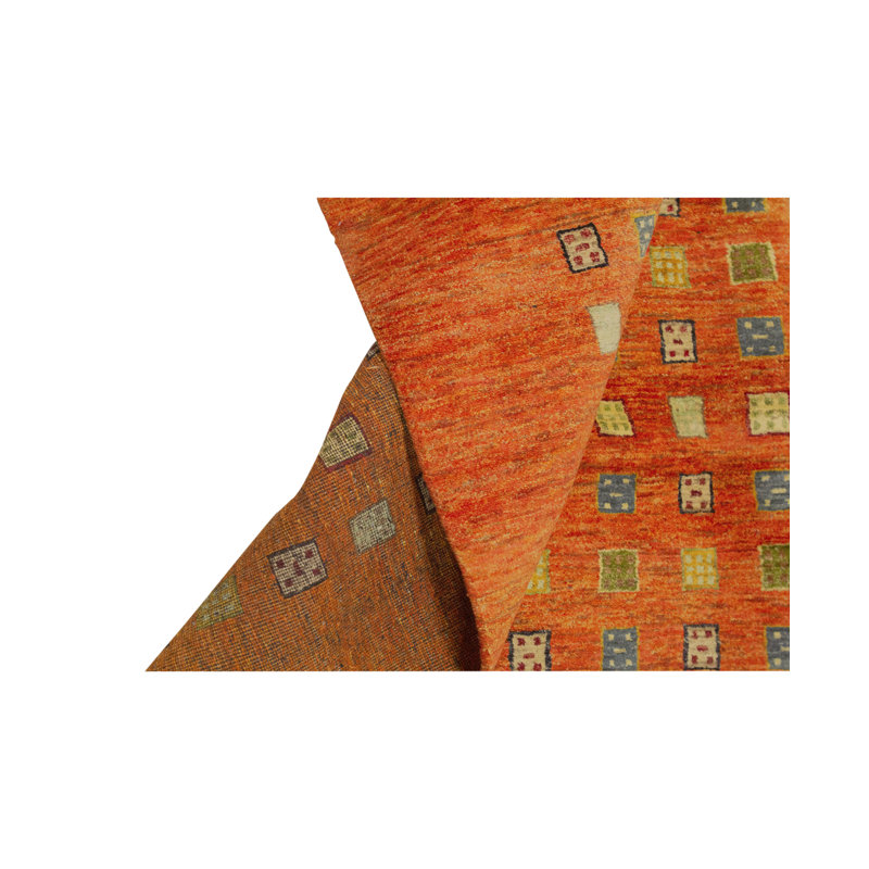 Gabbeh Wool Geometric Area Rug