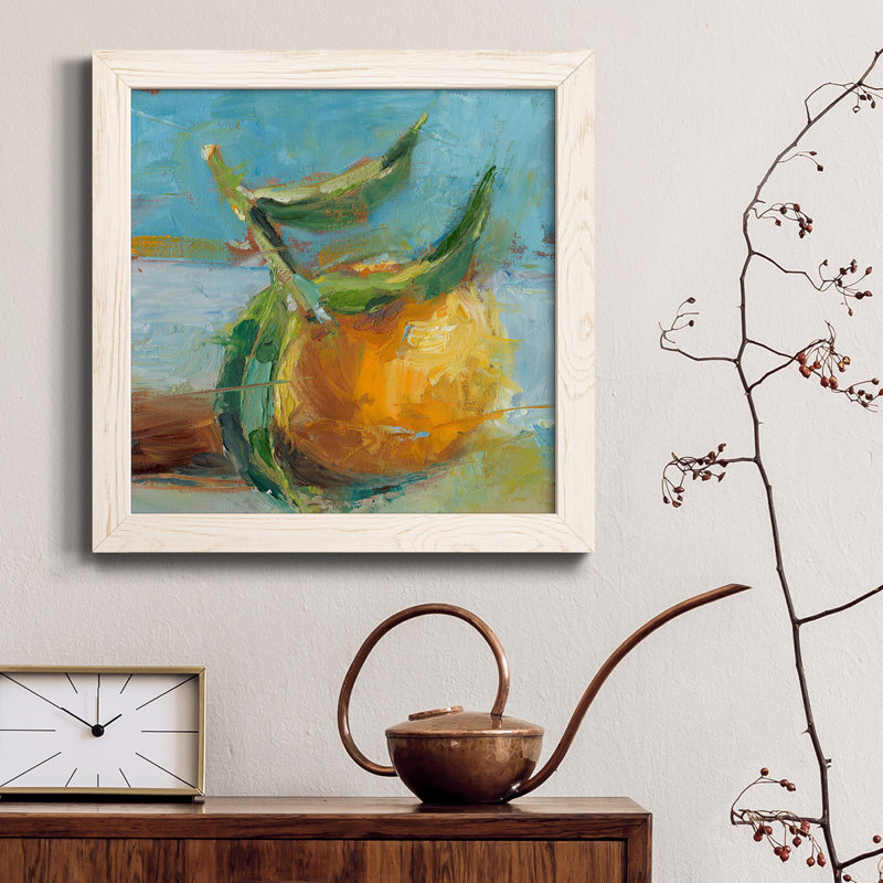 Impressionist Fruit Study III - Art mural encadré sur toile, H 35,5 po x l 35,5 po x P 1,5 po, Blanc