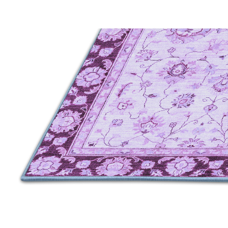 Tapis bleu abstrait Jessicalynn, Rectangle 2 pi x 3 pi