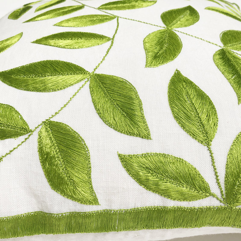 Gulmahar Embroidered Throw Pillow