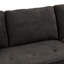 Canapé modulaire réversible en L de 104,5 po à 3 places, canapé-lit escamotable avec méridienne de rangement et 2 tabourets de mobilier de salon, gris anthracite