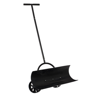 Heavy Duty Snow Shovel Rolling Pusher