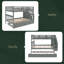 Full-Over-Full Bunk Bed With Twin Size Trundle, Storage And Guard Rail For Bedroom-360697737