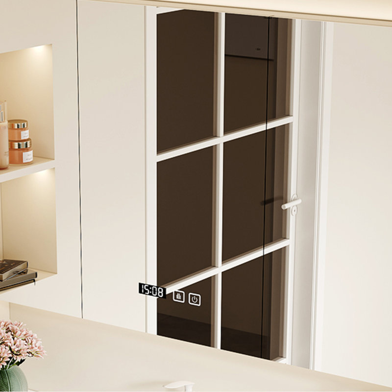 Armoire de salle de bain style français, H 19,7 po x l 51,2 po x P 19,7 po, Crème