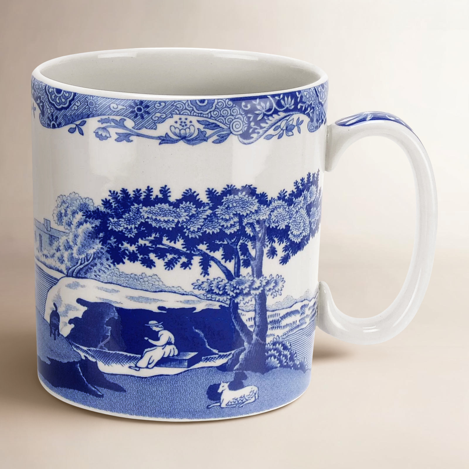 Blue Italian Earthenware Mug