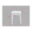 3Pc Vanity Table And Stool Set Built-In Led-Lit Mirror Matching Cushioned Stool Gold-Accented Handles Wooden Home Furniture White-394646552