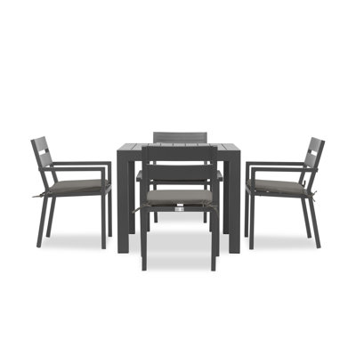 Eartha Square 4 - Person Outdoor Dining Set with Cushions