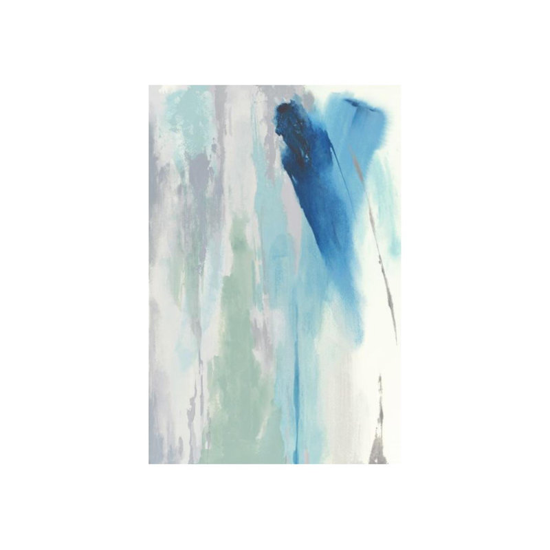 Blue Filming I Print by Janice Sadler, Image Brush Gel, 45" H x 30" W