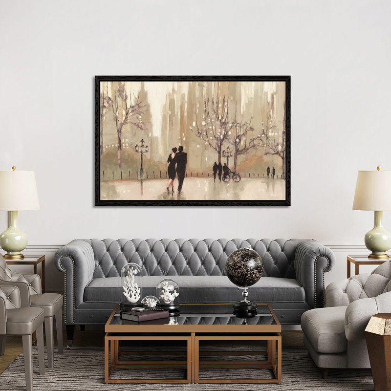 Print on Canvas, Black  Floater Framed, 101.6 cm H x 152.4 cm W x 4.445 cm D