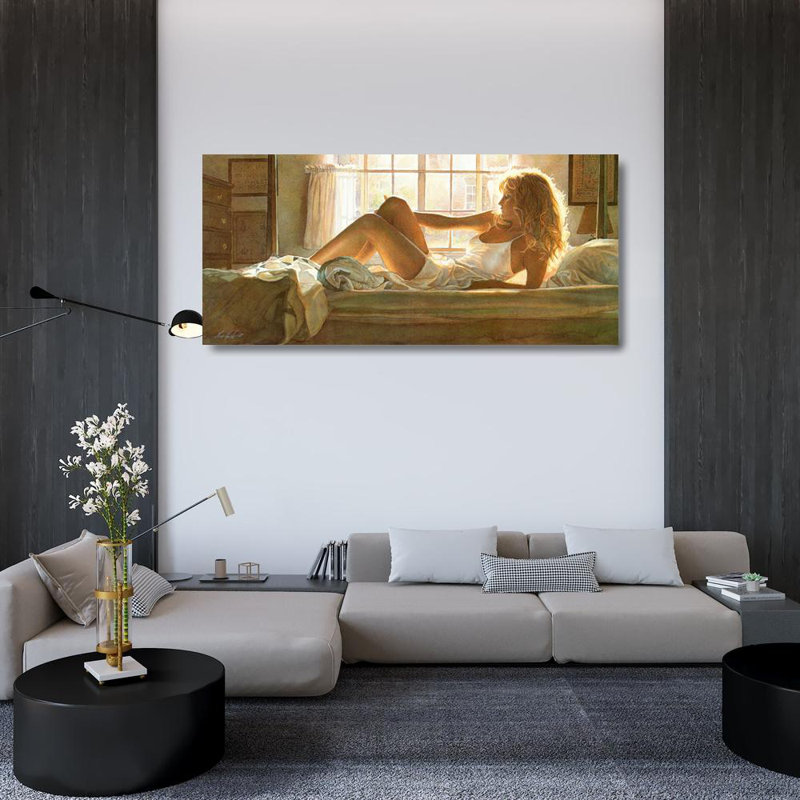Luminaire de chambre à coucher IMA-H132, H 22 po x l 48 po