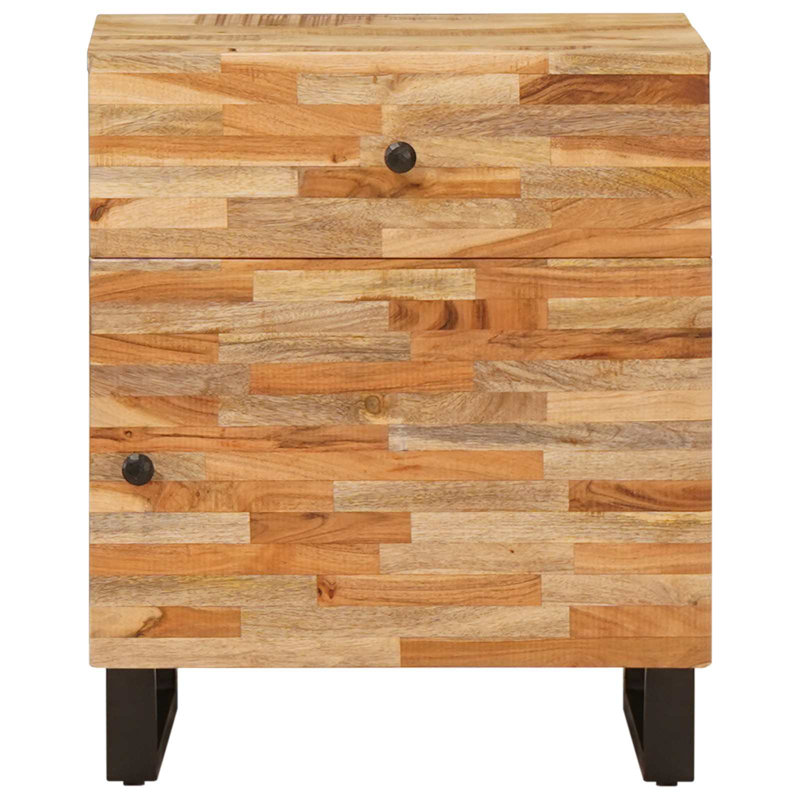 50cm W Solid Wood Bedside Table
