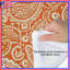 Édredon orange à motif cachemire-130505322