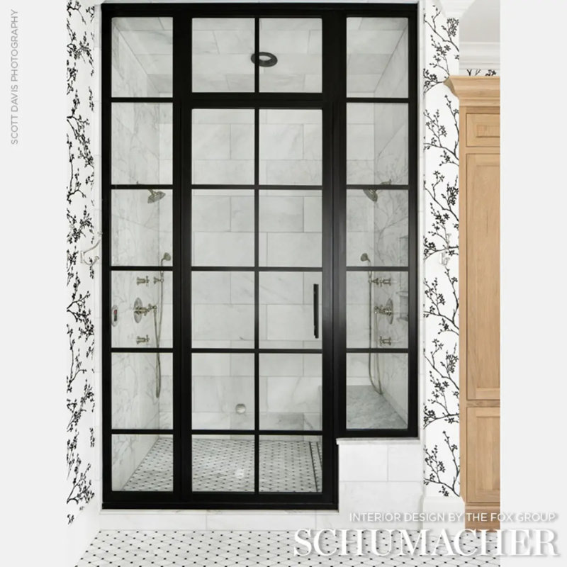 Twiggy Paperweave Wallpaper, Black