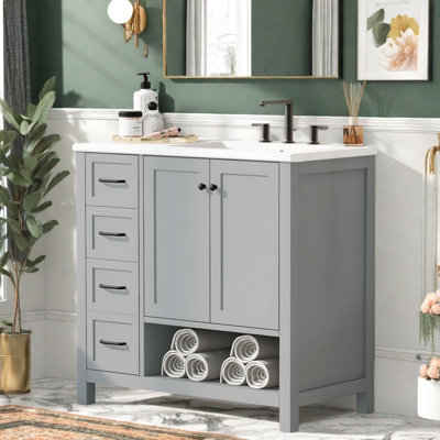 Modern Vanities(must Include Both Vanity Cabinet  And Sink) With Storage