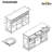 Jaretsy Farmhouse Buffet Cabinet, 53.5” Sideboard Cabinet with 3 Drawers, Coffee Bar for Dining-328474207