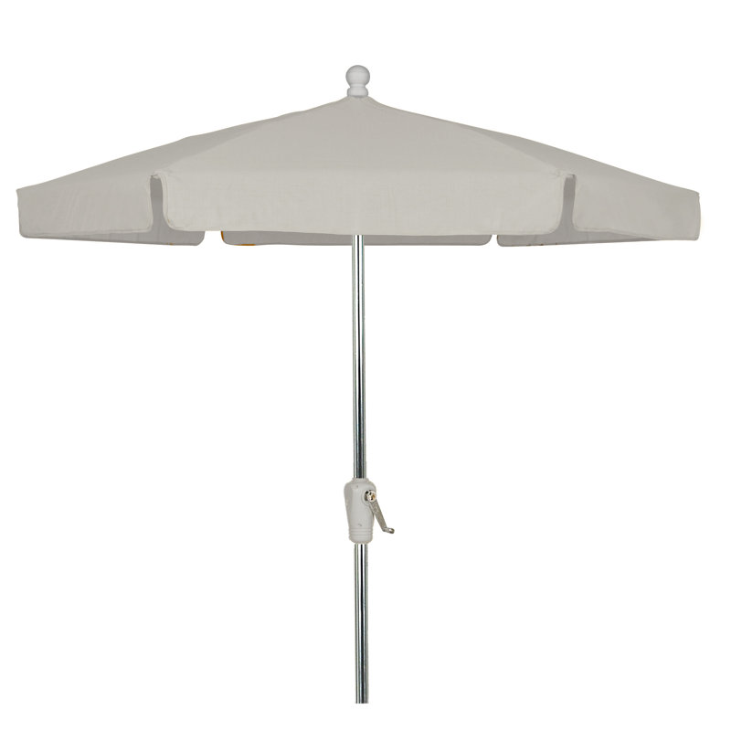 Parasol de marché 7,5 pi Home Garden, Naturel, Blanc