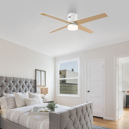 Mercury Row® Poppe 52'' Ceiling Fan with LED Lights & Reviews | Wayfair
