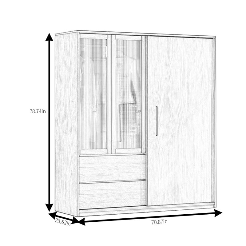 Rafkind, H 78,74 po x l 70,87 po x P 23,62 po