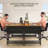 47"W Computer Desk With Charging Station & Led Lights,Office Desk With 4 Fabric Drawers & 2 Storage Shelves-1768342622