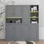 Lit escamotable mural simple avec armoire supérieure, tablettes, lumière et USB-236250986