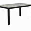Ensemble de table de salle à manger 6 pièces avec banc, table de cuisine en bois massif avec plateau en mélamine effet béton et 4 chaises rembourrées pour la salle à manger, la cuisine, le restaurant, gris et noir