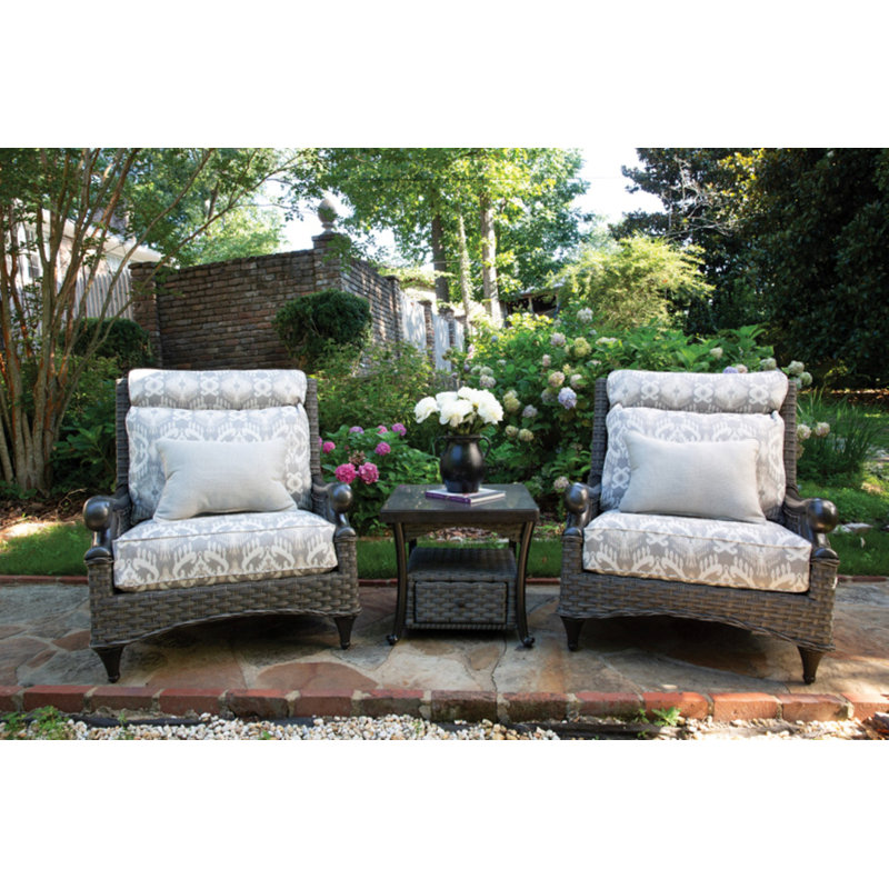 Davenport Outdoor Side Table w/ Bluestone Top