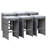 Darleen Wicker Outdoor Stool with Cushion