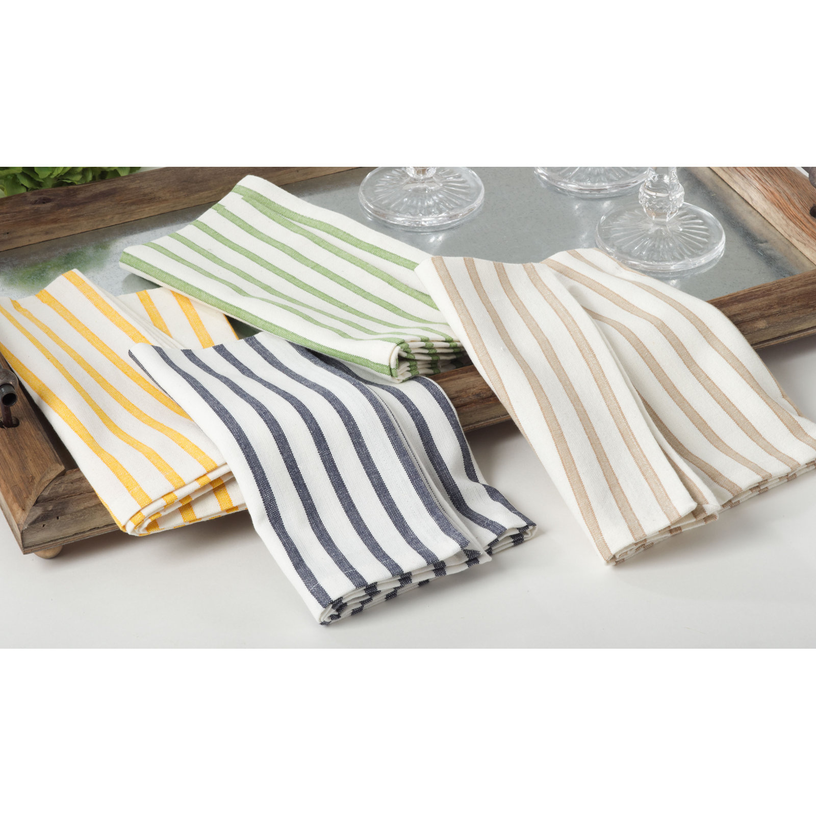 Enora Reversible Cotton Napkin, Natural