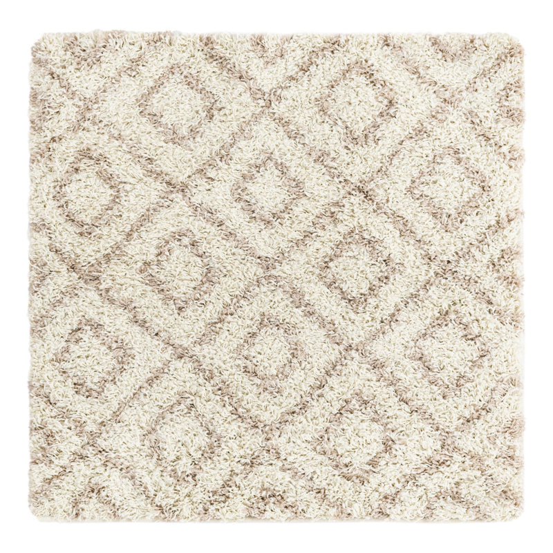 Geometric Indoor Rug, Square 3'3"