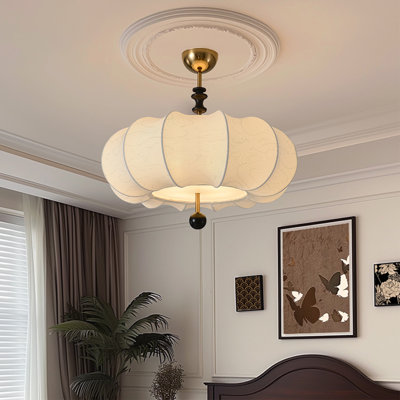 4 Lights Farmhoue Pendant Light Black Wood Decoration Lamp In Bronze Finish