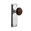 New York Plate with Brown Porcelain Door Knob