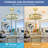 Luxury 20" Gold Prismatic Crystal Flush Mount Ceiling Fan with Lights, Modern Invisible Blades Chandelier Fan Light for Elegant Home Decor,Aureole Radiance,6 G9(Bulb excl)-568020216-568020217