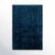 Clio Solid Color Hand Loomed Wool Area Rug in Blue