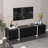 67" W High Gloss TV Stand For Tvs Up To 75", Modern Modern TV Console With 3 Cabinets, Stylish Media Console For Living Room-110271242