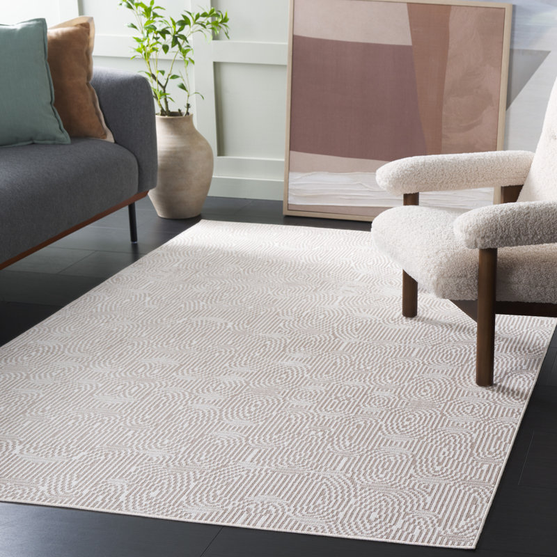 Granillo Machine Washable Performance Abstract Rug, Rectangle 5'3" x 7'6"