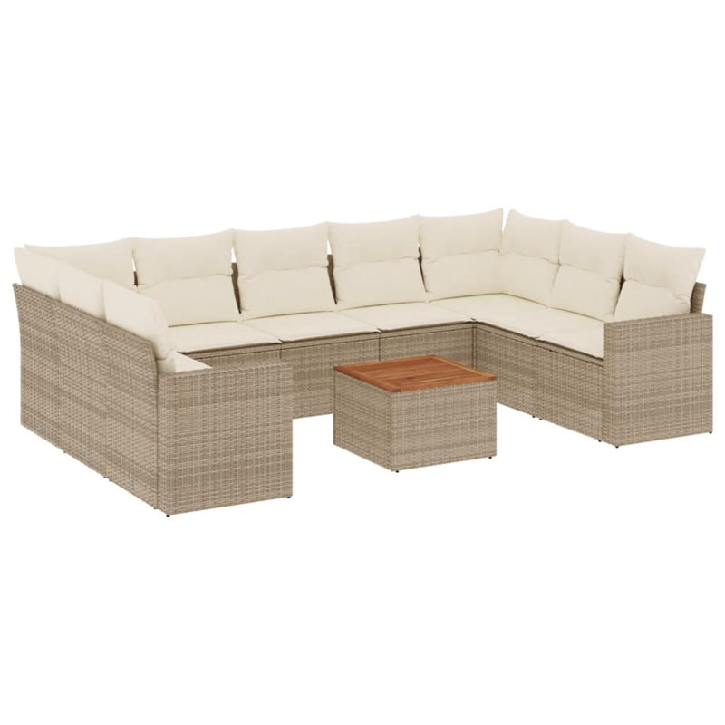 Vidaxl Garden Sofa Set Beige