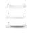 White Blue Wall Mounted Decorative Shelf - Rustic Triple With Hanging Metal Bracket For Books Bookcase Cabinet-121158901