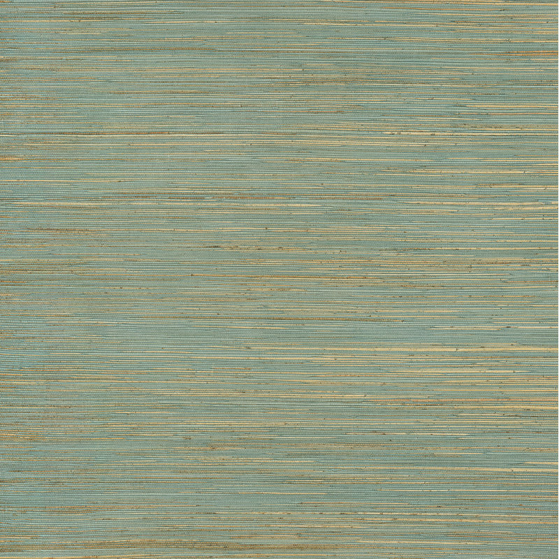 Papier peint Hamza, Turquoise, L 20,5 po x L 33 po