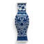Rectangular Porcelain Vase Blue Floral