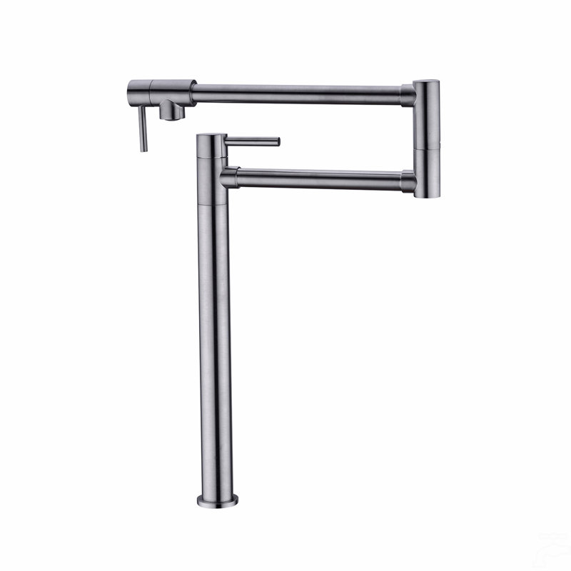 Robinet remplisseur de pot avec tige d'extension, Chrome chrome