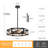 4-Light Dimmable Geometric Chandelier