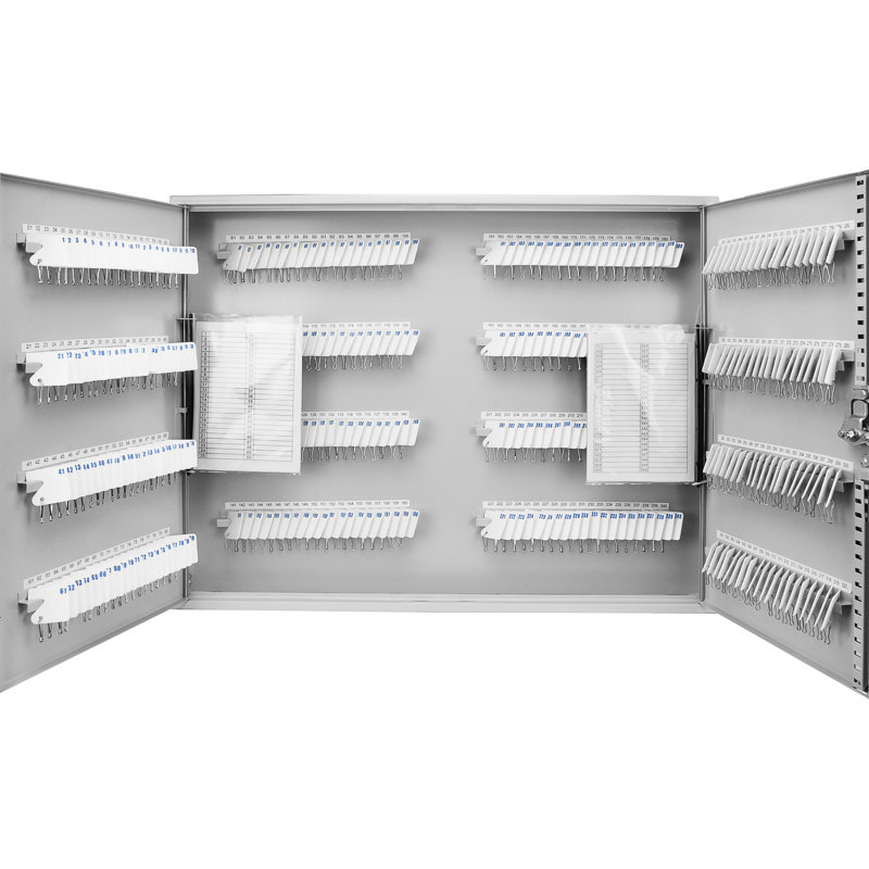 Armoire verrouillable à clé 320, capacité murale 320, gris acier, 28,9 po L 22,35 po x P 3,3 po, poids optimisé pour l'espace de 21,4 lb, clés organisées
