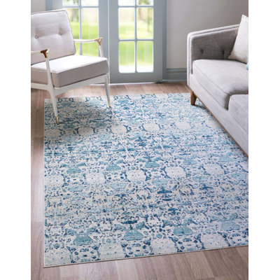 Tapis bleu Enderson Ikat Anchor