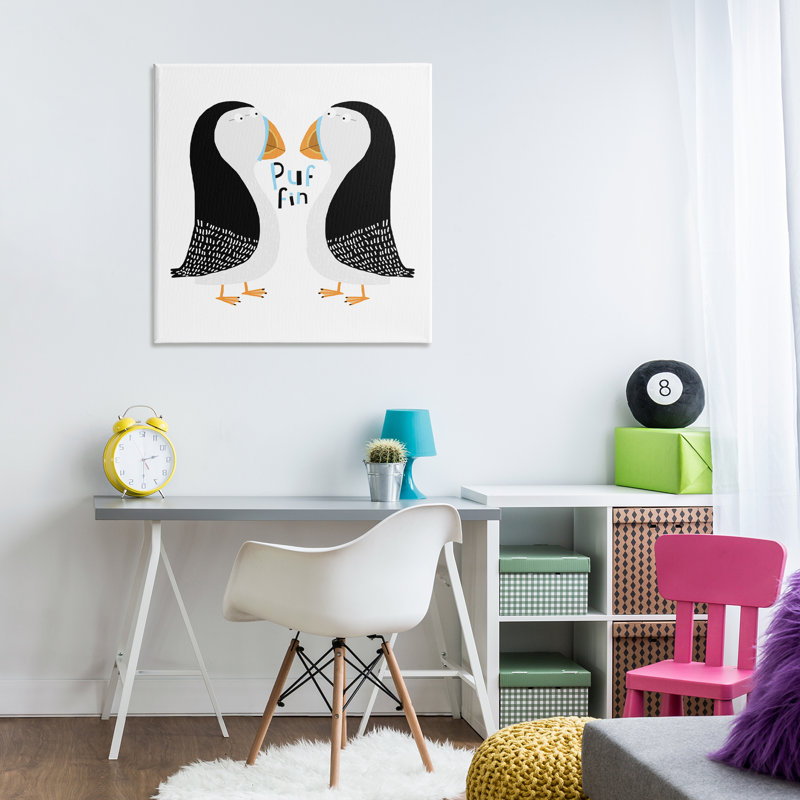 «Puffin Bird Duo» par Carla Daly, H 30 po x l 30 po