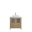 Ensemble de meuble-lavabo simple avec miroir -106870678-116868046