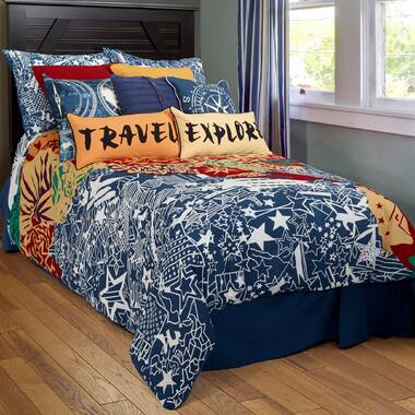 Lahsana Splashed & Splattered Bunkie Deluxe All-in-One Zipper Bedding Set East Urban Home Size: Twin